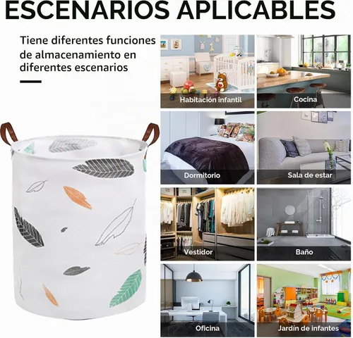 Vista 5 de Cesta plegable para ropa sucia en el dormitorio, impermeable, para baño, bolsa grande de lavandería en dormitorio universitario, guardarropa, sala