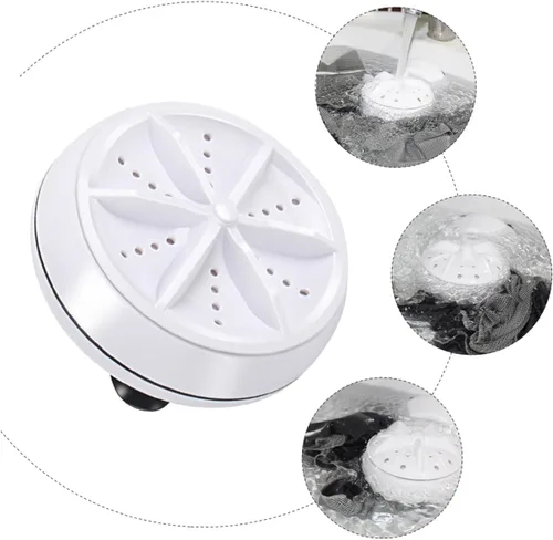 Vista 2 de Homoyoyo Mini lavadora portátil USB Turbo Lavadora para viajes, negocios y escuela, simulador de lavado a mano ligero, eliminación de manchas