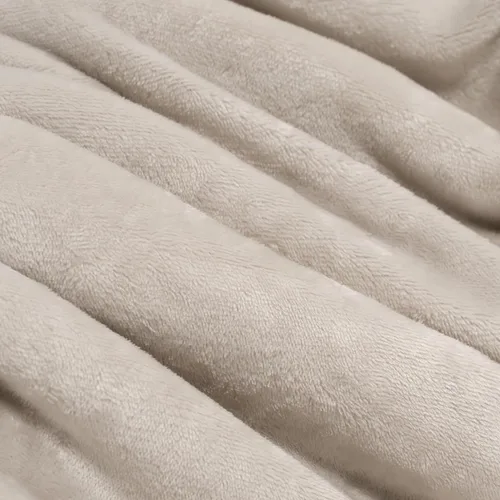 Vista 3 de Beautex Manta de Vellón Sherpa Beige Crema, Manta Suave y Esponjosa de Franela y Felpa, Manta Acogedora y Suavísima para Sofá, Cama y Adultos
