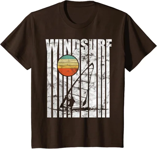 Vista 7 de Camiseta vintage de windsurf con regalo vintage de windsurf, Negro, S