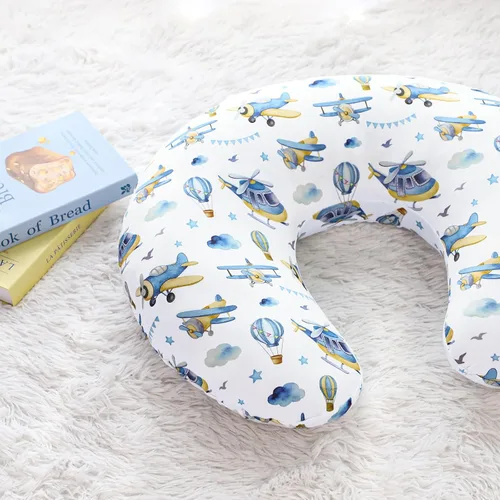 Vista 2 de Funda de almohada de lactancia, funda de almohada de lactancia materna para bebés, niñas y niños, funda de almohada elástica suave para lactancia