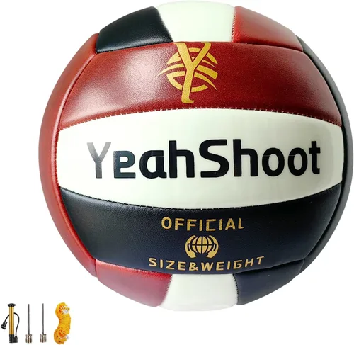 Vista 7 de Balón de voleibol que brilla en la oscuridad, tamaño 5 con bomba de inflador, voleibol de cuero brillante para adolescentes, hombres y mujeres