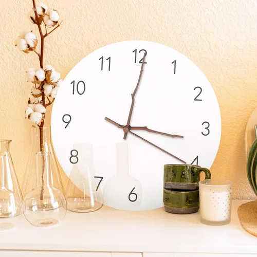 Vista 7 de Mecanismo de reloj de cuarzo, kit de mecanismo de reloj de reloj, conjunto de números de reloj, mecanismo de movimiento con 3 manecillas de madera