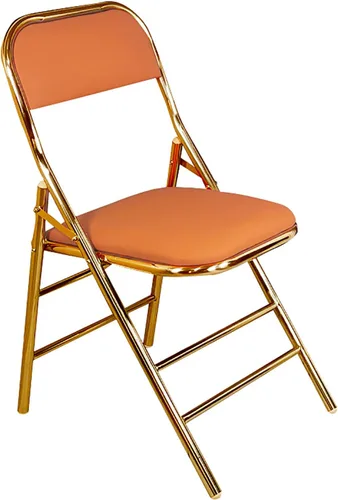 Vista 11 de QQXX Silla plegable con asiento acolchado de piel sintética, silla plegable portátil de metal con respaldo, silla de oficina básica, silla de Negro