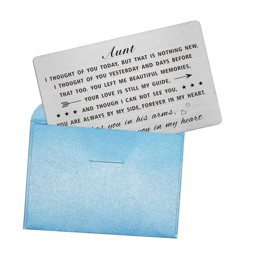 Vista 6 de Emideary Regalos para la pérdida de la tía, regalos de condolencias por la pérdida de la tía, tarjeta de condolencia de la pérdida de la tía, regalo