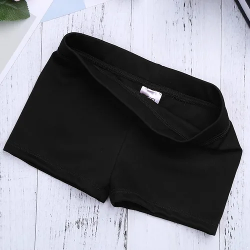 Vista 5 de Pantalones cortos de baile para niñas, ajustados, para entrenamiento, ciclismo, gimnasia, atletismo, pantalones cortos