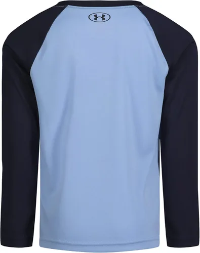 Vista 2 de Under Armour Camisa de manga larga para niño cuello redondo ligera y transpirable