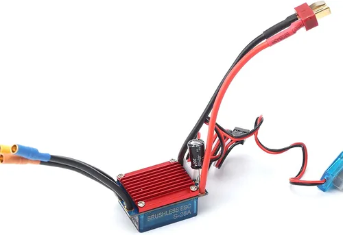Vista 7 de GoolRC 2430 7200KV 4P Motor sin escobillas sin sensores con 25A ESC sin escobillas controlador de velocidad eléctrico para 1/16 1/18 RC Car Truck