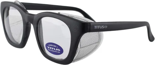 Vista 5 de TITUS G12 Retro Style Safety Glasses with Folding Side Shield Marrón