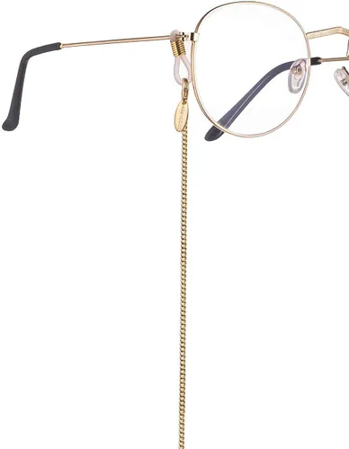 Vista 22 de AllenCOCO Cadena para gafas, correa para lentes de sol para mujer, cadena de oro de 14 quilates, soporte para lentes alrededor del cuello