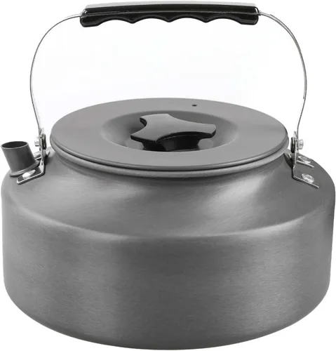 Vista 9 de Aluminio 0.8L al aire libre camping senderismo hervidor cafetera portátil tetera compacta y ligera