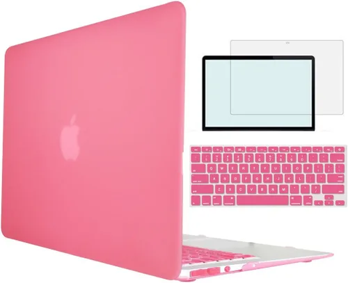 Vista 25 de Funda compatible con MacBook Pro de 13 pulgadas con CD-ROM modelo A1278 versión 2008-2012, carcasa rígida 4 en 1 de plástico a presión con protector