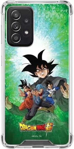 Vista 5 de Skinit Funda transparente compatible con Galaxy A52 5G, diseño oficial de Dragon Ball Super Goku Negro - DBZSPR04