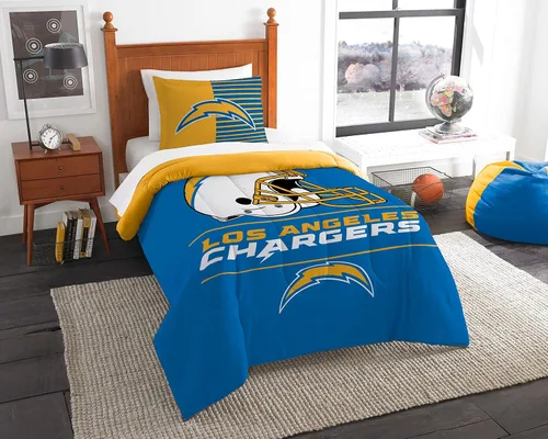 Vista 64 de Northwest NFL Unisex-Adult Comforter and Sham Set Safety