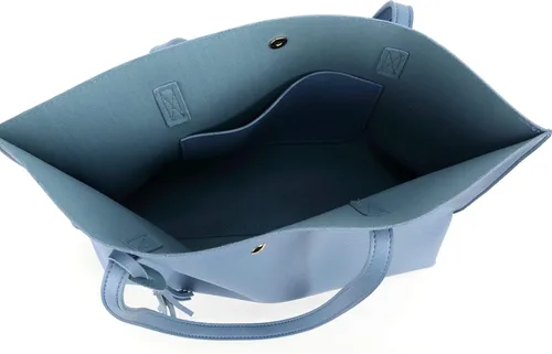 Vista 4 de Bolso con asas para hombro para mujer, de cuero sintético, con borla