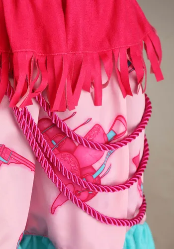 Vista 5 de Disfraz de Vaquera Pastel Rosa para Niña Pequeña Multicolor