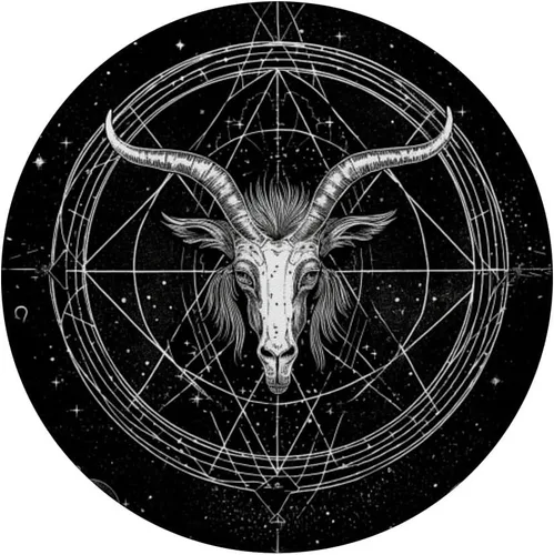 Vista 3 de Occult Witchy Celestial Baphomet PopSockets PopGrip intercambiables