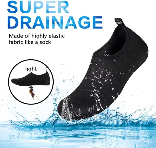 Vista 2 de Zapatos de natación de secado rápido estilo de pies descalzos calcetines de playa para piscina yoga y surf para hombre y mujer