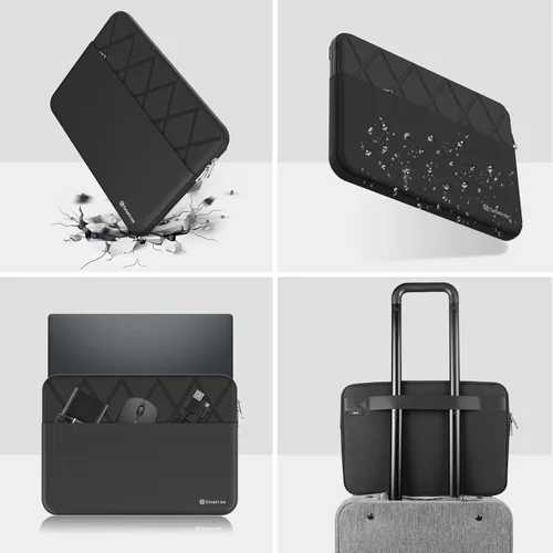 Vista 7 de Smatree Funda para portátil MSI Summit 13 AI+Evo Copilot+PC/E13 AI Evo A1M, para Summit E13 Flip Evo de 13.4 pulgadas, funda con bolsillo