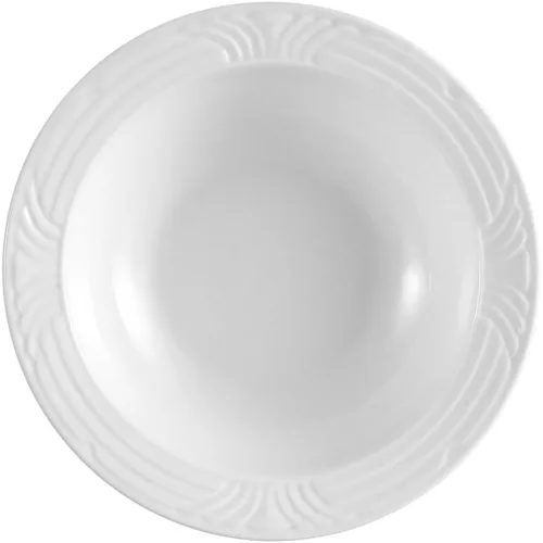 Vista 3 de CAC China BST-32 Boston - Frutero de porcelana súper blanca de 4-1/2 pulgadas, 3.5 onzas, caja de 36