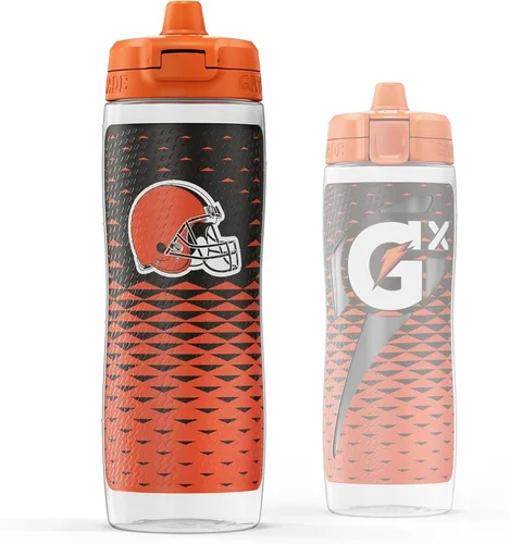 Vista 33 de Gatorade Gx NFL - Botellas antideslizantes para apretar, 30 onzas líquidas, sistema de hidratación Gx