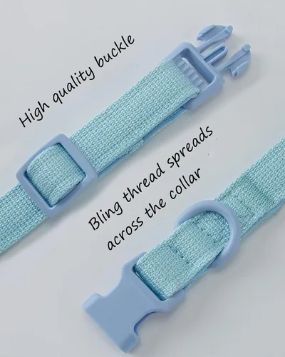 Vista 2 de Petank Collar de perro AirTag acolchado suave para perros pequeños a grandes, con dispositivo AirTag de silicona - Rosa (M)