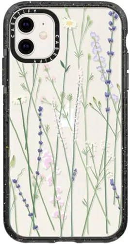 Vista 33 de Funda Impact de CASETiFY para iPhone 11 - Tiempo A Solas de Esther Kim - Negro Claro