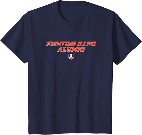Vista 5 de Camiseta de exalumnos de la Universidad de Illinois Fighting Illini, Azul