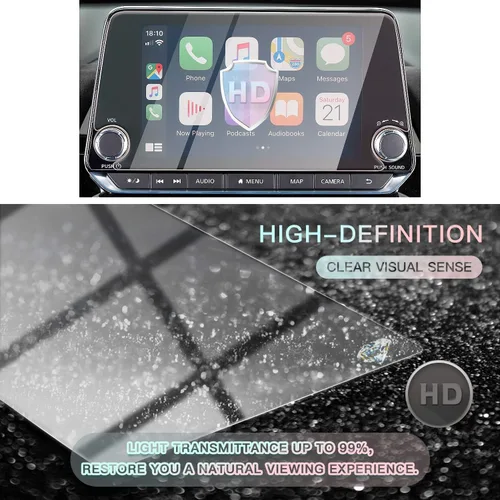 Vista 6 de CDEFG Protector de pantalla de automóvil con control central, protector de pantalla de navegación para Altima L34/2020 Sentra 2019, 2020, 2020, 8