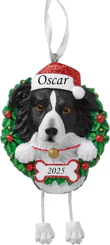 Vista 30 de Adorno personalizado para 2025, raza pura de perro Beagle, adorno para árbol de Navidad, decoración profesional personalizada, regalo para cachorro