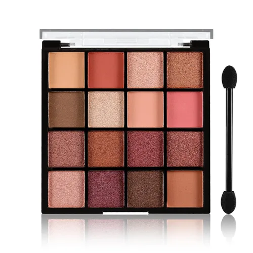 Vista 24 de Boobeen Paleta de Sombras de Ojos Colorida Maquillaje-16 Colores, Sombra de Ojos Mate y con Brillantina, Paletas de Sombras de Ojos Brillantes