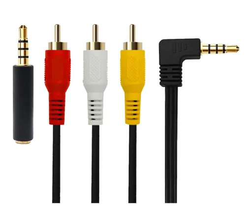 Vista 11 de QiCheng&LYS Cable de video RCA a RCA AV, 3RCA macho a 3RCA macho, cable AUX de audio estéreo para teléfonos inteligentes, MP3, tabletas, altavoces