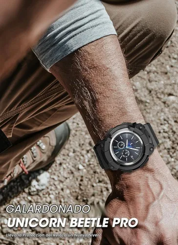 Vista 7 de SUPCASE [Unicorn Beetle Pro] Serie de funda para Galaxy Watch 3 [45mm] lanzamiento 2020, funda protectora resistente con correas Scratch-resistant