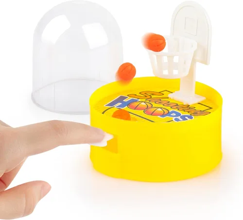 Vista 7 de Hooqict Paquete de 28 mini juegos de tiro de baloncesto con dedo, suministros de fiesta de baloncesto, juguetes para niños de 8 a 12 años