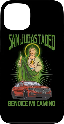 Vista 7 de Funda para iPhone 16 San Judas Tadeo Bendice Mi Camino