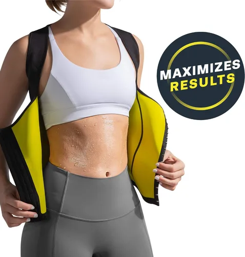 Vista 2 de HOT SHAPERS Cami - Chaleco de cintura caliente con entrenador de cintura para mujer