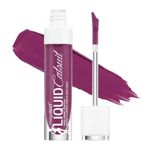 Vista 15 de wet n wild Mega Last Catsuit High-Shine Liquid Lipstick Red Bad Girl's Club