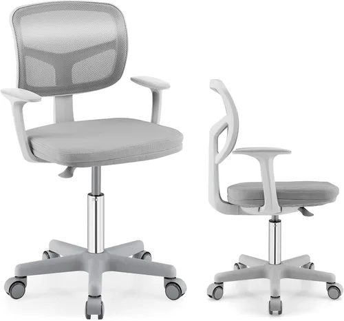 Vista 13 de POWERSTONE Kids Desk Chair with Detachable Cushion Adjust Footrest, Blue Azul