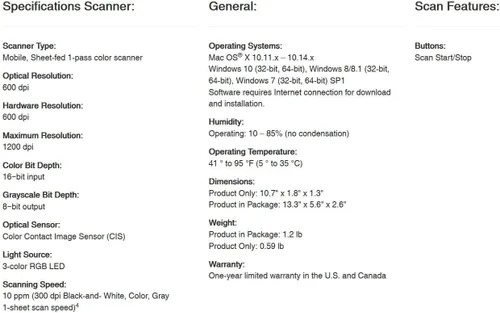 Vista 9 de Epson Workforce ES-55R Escáner móvil de recibos y documentos con software de gestión de recibos para PC y Mac