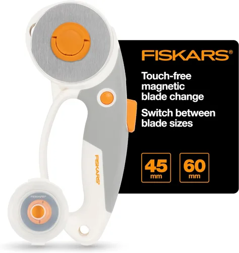 Vista 10 de Fiskars Cortador giratorio Loop, colección Explore Mountain Haze, cuchilla de acero de precisión para tela, fieltro y vinilo, 45 mm