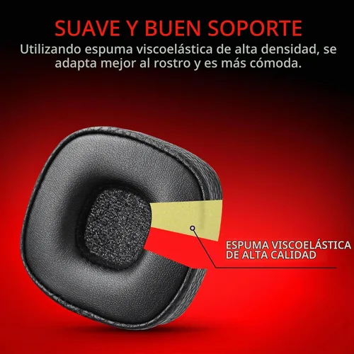 Vista 2 de Krone Kalpasmos - Almohadillas de repuesto para Marshall Major III/IV, almohadillas de cuero Marshall Major IV, espuma viscoelástica gruesa, fácil