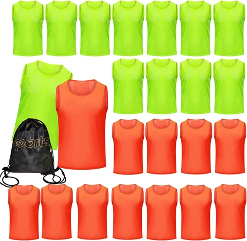 Vista 11 de 12/24/48PCS Pinnies Youth Team Pennies para Deportes Niños y Chalecos Scrimmage para Fútbol Baloncesto Jersey Practice