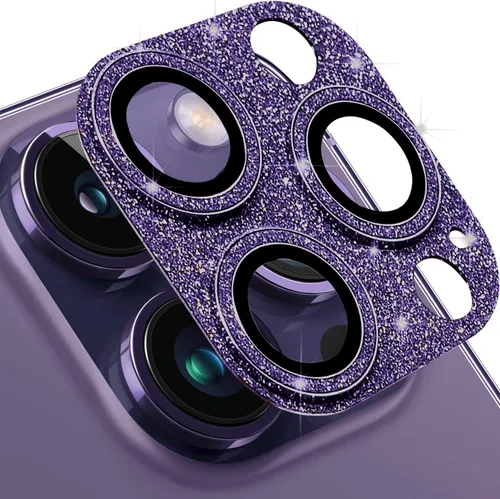 Vista 12 de Protector de lente de cámara para iPhone 13 Mini y iPhone 13, cubierta de lente brillante con diamantes de imitación 3D con diamantes de imitación