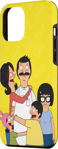 Vista 2 de Funda para iPhone 12 Pro Max Bob Burgers Bob Linda Gene Tina Louise Family Hug