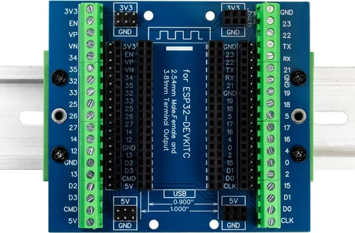 Vista 9 de para ESP32 Placa de ruptura 30 pines GPIO 1 en 3 Placa de expansión Bloques de terminal de 3.81mm 0.15" para módulo ESP32 ESP-WROOM-32 ESP32-DevKitC