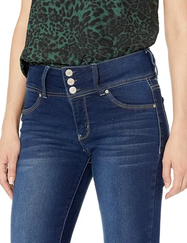 Vista 4 de WallFlower Women's Sassy Skinny High-Rise Insta Soft Juniors Jeans (Standard and Plus)