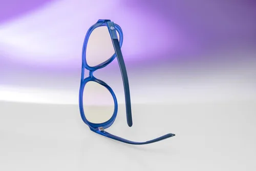 Vista 8 de GUNNAR Alienware Roswell Conspiracy Blue Clear Lens - Anteojos para juegos - Alivia el ojo seco y alivia el ojo seco
