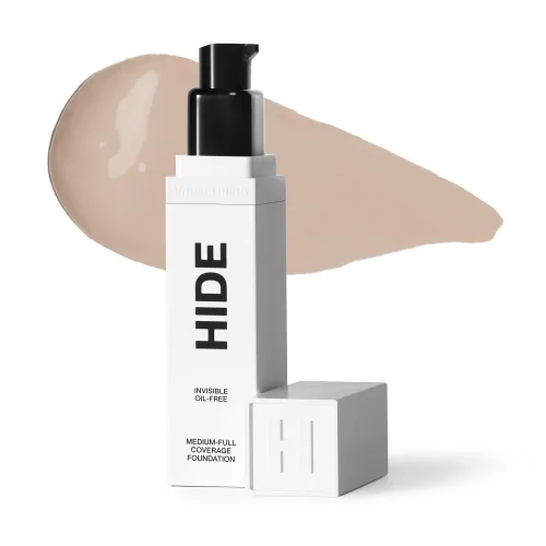 Vista 7 de HIDE PREMIUM - Base de maquillaje líquida,revisa el buscador de tonos para una combinación perfecta, base impermeable multiusos de primera calidad
