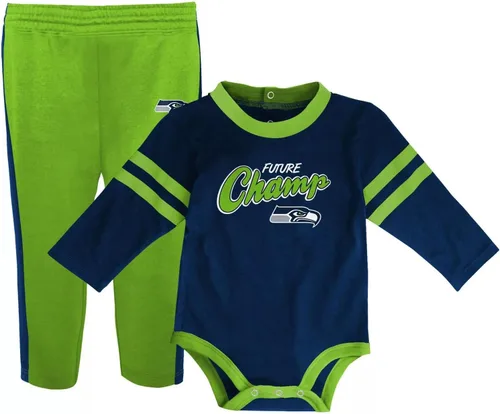 Vista 6 de Outerstuff NFL Little Kicker - Conjunto de 2 piezas para recién nacidos, mameluco y pantalón