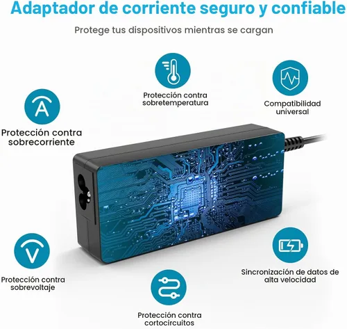 Vista 4 de Fancy Buying 65W/45W Compatible con cargador de portátil HP